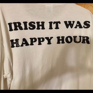 PINK ST PATTY’S DAY BLING SHIRT **RARE**